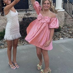 Sau Lee Arabella dress in candy pink